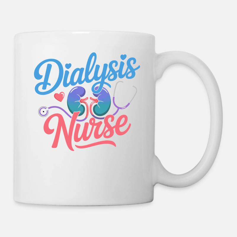 Conception d’infirmières en dialyse - Mug blanc - blanc