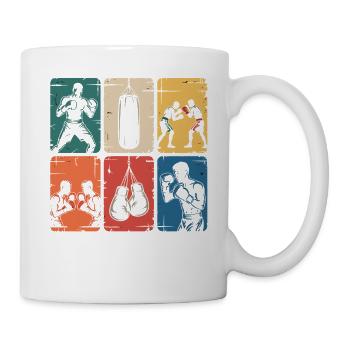 Boxen Mosaik Kraft - Tasse - Weiß - Rechts