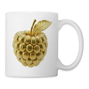 Golden Raspberry Motif - Mug - white - Right