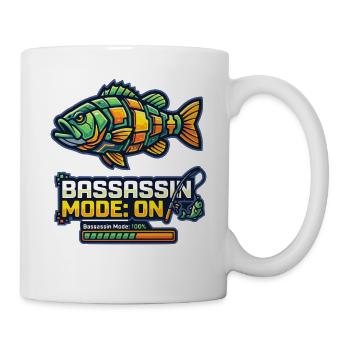 Bassassin Mode On Angler Design - Tasse - Weiß - Rechts