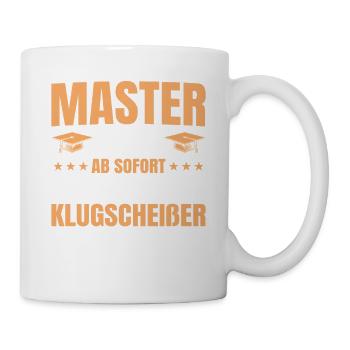 Mastertitel 2026 Masterprüfung bestanden Abschluss - Tasse - Weiß - Rechts
