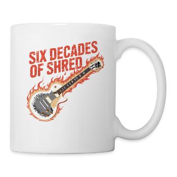 Six Decades of Rock Guitar Fire - Mug - white - Right