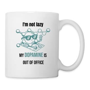 Dopamin Molekül - I`m Not Lazy - Tasse - Weiß - Rechts