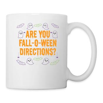 Bist du ein Herbst-O-Ween-Anleitungslehrer? Hallow - Tasse - Weiß - Rechts