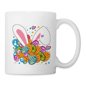 Oster Kawaii-Ästhetik  - Tasse - Weiß - Rechts