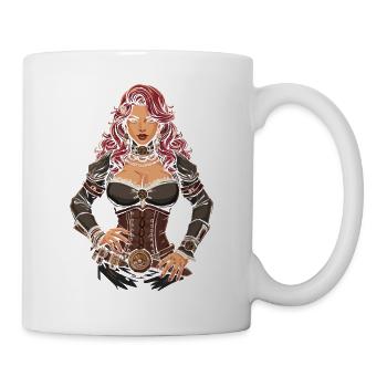 Steam Punk Beautiful Women Steampunk - Mug - white - Right