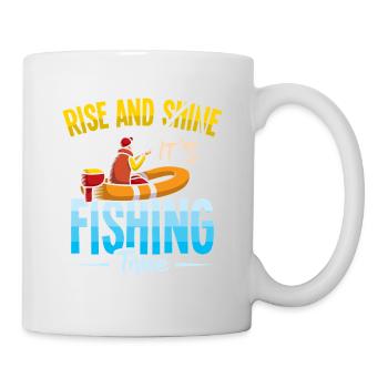Angler Fisherman Petri Disciple Saying Fishing Funny - Mug - white - Right