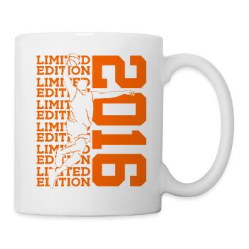 LIMITED EDITION 2016 BASKETBALL 10. GEBURTSTAG - Tasse - Weiß - Rechts