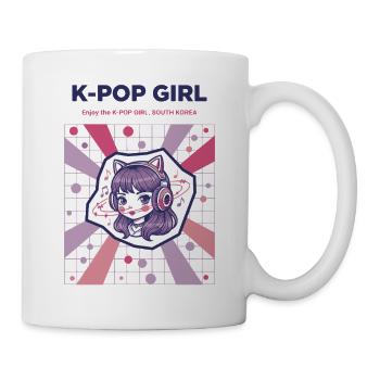 K-Pop Girl Enjoy The K-Pop Girl South Korea Korean - Mug - white - Right