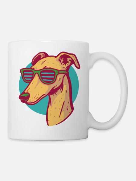 Windhund, Galgo - Tasse - Weiß