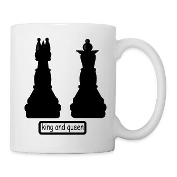 king_and_queen - Tasse - Weiß - Rechts