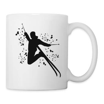 Ski alpin Sports d’hiver Ski nordique - Mug blanc - blanc - Droite