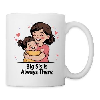 Tendre étreinte de grande sœur - Mug blanc - blanc - Droite
