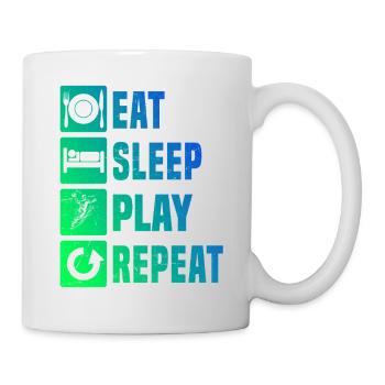 Conception vintage de handball pour hommes - Mug blanc - blanc - Droite