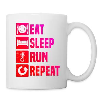 Illustration de course pour la course - Mug blanc - blanc - Droite