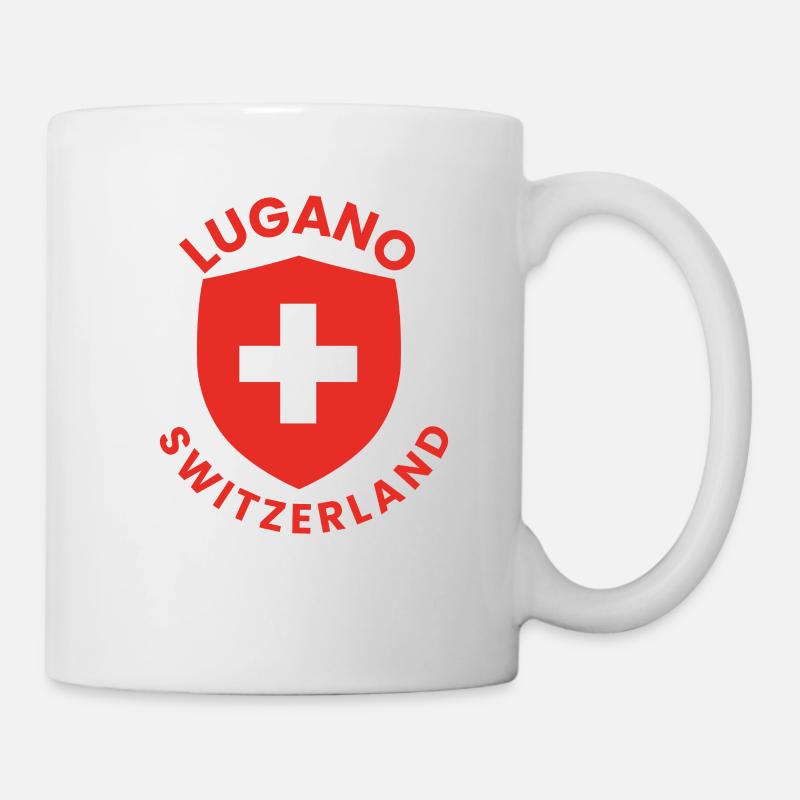 Emblème du Bouclier de Lugano - Mug blanc - blanc