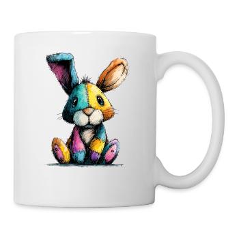 Patchwork Bunny Colorful - Mug - white - Right