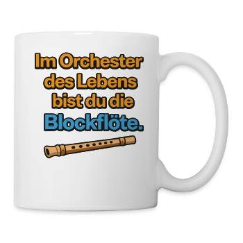 Orchestra of Life Recorder Design - Mug - white - Right