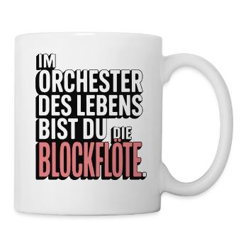 Orchestra of Life Recorder Design - Mug - white - Right