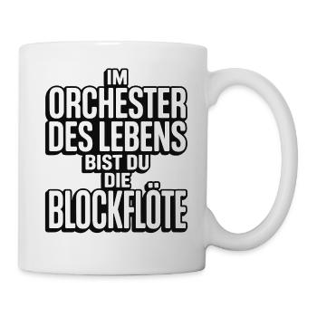 Orchestra of Life Recorder Design - Mug - white - Right