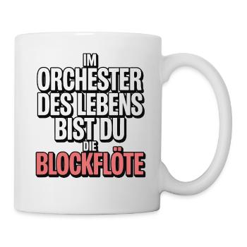Orchestra of Life Recorder Design - Mug - white - Right