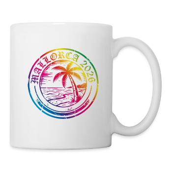 Palmier coloré de Majorque 2026 - Mug blanc - blanc - Droite