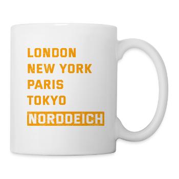 Vacances de la mer du Nord LONDRES, NEW YORK, PARIS NORDDEICH - Mug blanc - blanc - Droite