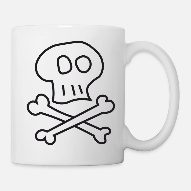 Skull_and_Bones - Tasse - Weiß
