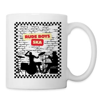 Rude Boys Ska Logo Tee - Mug - white - Right