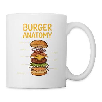 Burger Anatomy – The Perfect Layer - Mug - white - Right