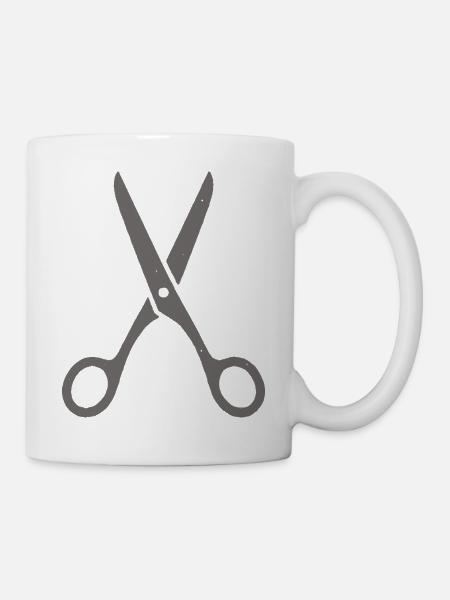 Schere, Stein, Papier Kostüm Shirt Gruppenkostüm - Tasse - Weiß