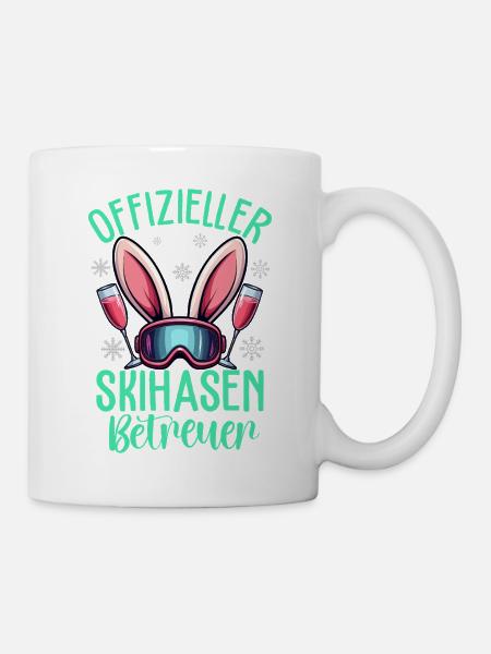 Offizieller Skihasen Betreuer - Tasse - Weiß