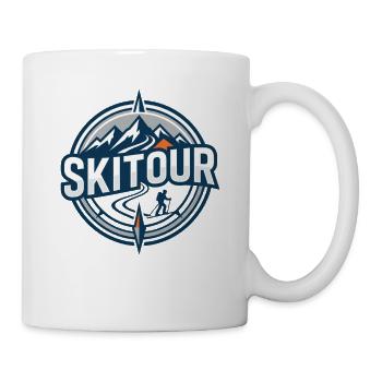 Skitour Berge Sonnenaufgang Tour - Tasse - Weiß - Rechts