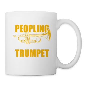 I'm done peopling Trompete Trompetenspieler - Tasse - Weiß - Rechts