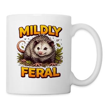Mildly Feral Ferret Charm - Tasse - Weiß - Rechts