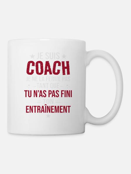 I'm a coach, I don't shut up until you have - Mug - white