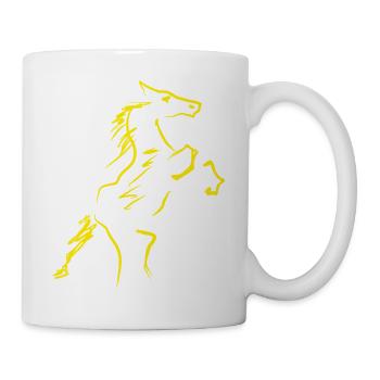 Cavalier équestre - Mug blanc - blanc - Droite