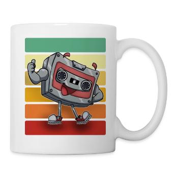 Kassette - Tasse - Weiß - Rechts