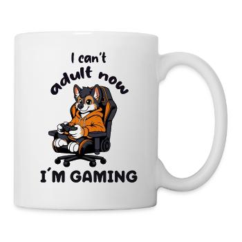 Je ne peux pas être adulte maintenant, je joue drôle Gamer Fox Fuchs - Mug blanc - blanc - Droite