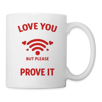 Connexion Internet WiFi drôle Signal en ligne Humour - Mug blanc - blanc - Droite