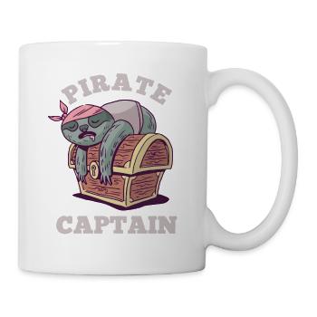 Pirate Captain Faultier – Schläfriger Schatz - Tasse - Weiß - Rechts
