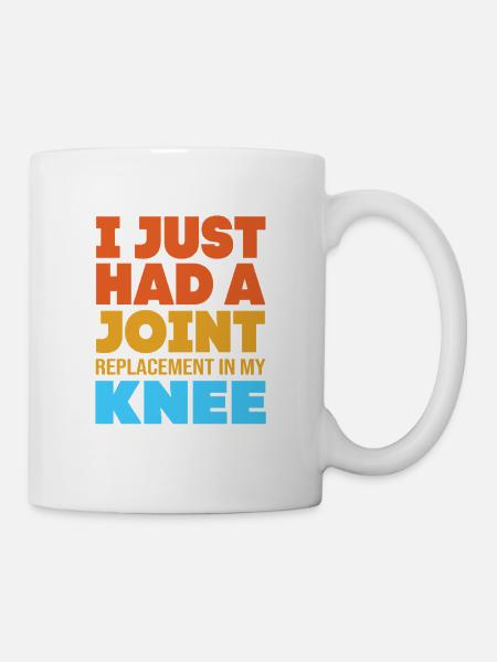 Knie Operation Knie OP - Tasse - Weiß