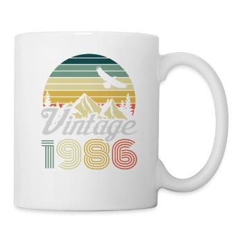 Vintage 1986 Mountain Landscape - Mug - white - Right
