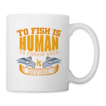 Angler Gift Funny Fishing Fisherman Fishing - Mug - white - Right