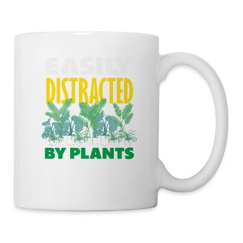 Plant lovers distracted by plants - Mug - white - Right