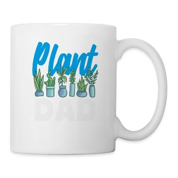 Pflanzenliebhaber Papa Pflanzen Sukkulenten Blumen - Tasse - Weiß - Rechts