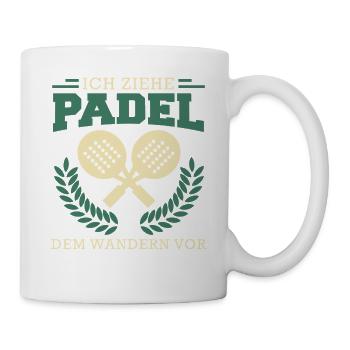 Padel game I PREFER PADEL TO HIKING - Mug - white - Right