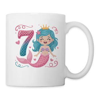 Sirène 7e ans - Mug blanc - blanc - Droite