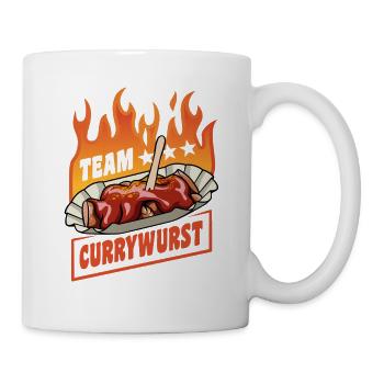 Team Currywurst | Fast Food Flames | Cult - Mug - white - Right