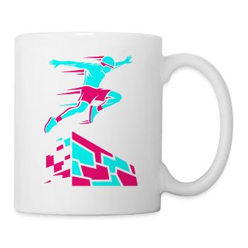 Parkour Freerunning - Tasse - Weiß - Rechts